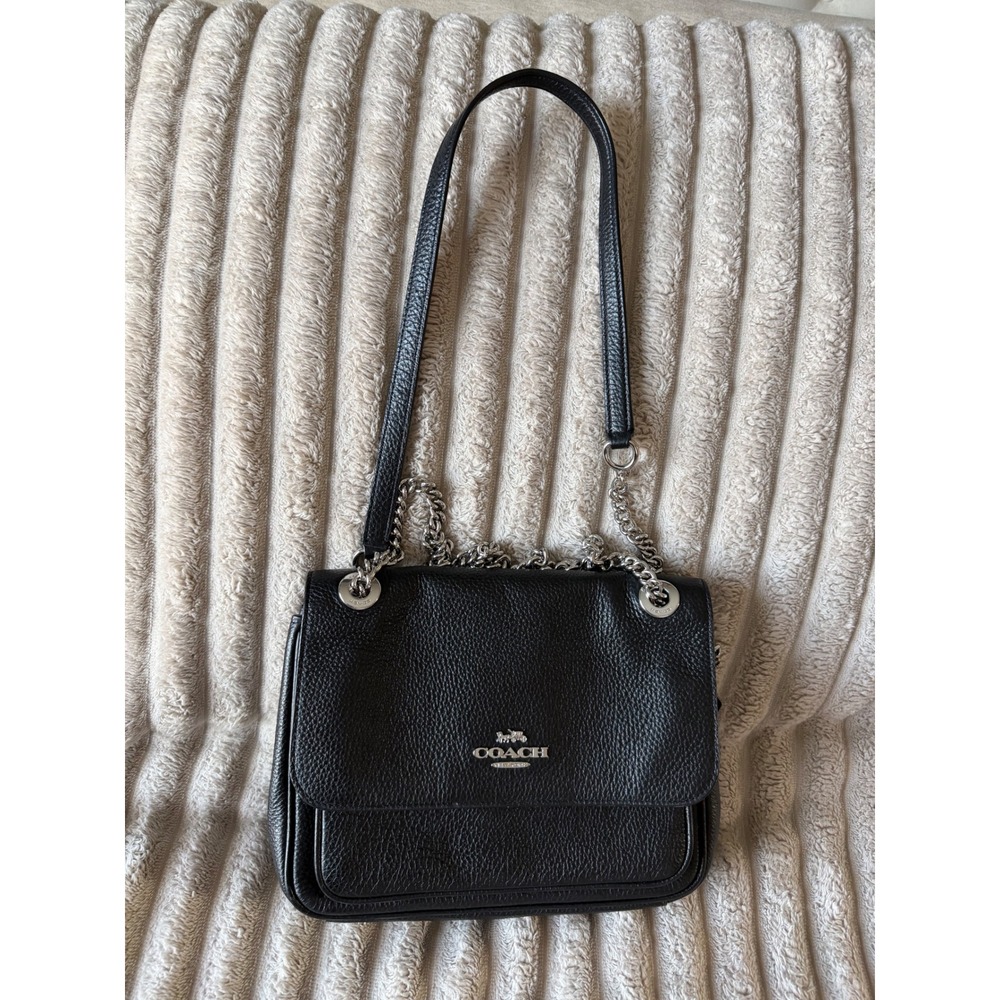 Coach‎ Klare Crossbody 25 Black Pebbled Leather purse